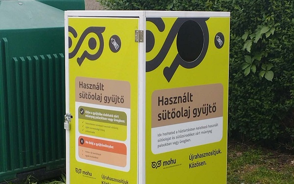Használt sütőolaj gyűjtőt helyeztek ki Farádon