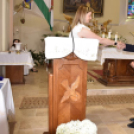 Ballagás és szentmise a Szany iskolában és templomban.