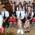 Szany Nagyközségben is megkezdődött az iskolai év Veni Sancte szentmisével a Szent Kereszt megtalálása templomban.