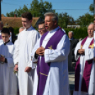 Ács Lajos győri székesegyházi kanonok, nyugalmazott plébános temetése Szanyban