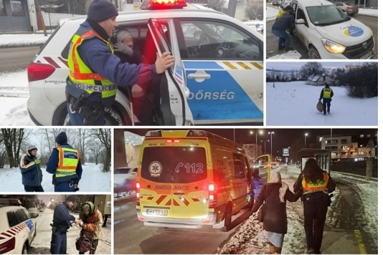 Segítenek a téli fagyban