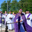 Ács Lajos győri székesegyházi kanonok, nyugalmazott plébános temetése Szanyban