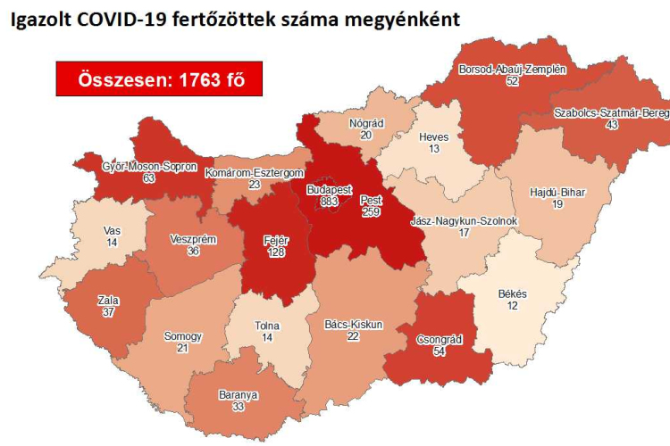 Tizennégyen haltak meg egy nap alatt a koronavírus miatt, tovább nőtt a fertőzöttek száma