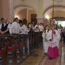 Ballagás és szentmise a Szany iskolában és templomban.