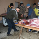 Sertést vágtak a Szany SE. labdarúgói.