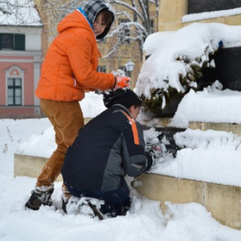 Megérkezett a tél a Rábaközbe