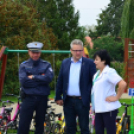 Kresz-Park átadása Szanyban a Kerekerdő Körzeti Óvodában