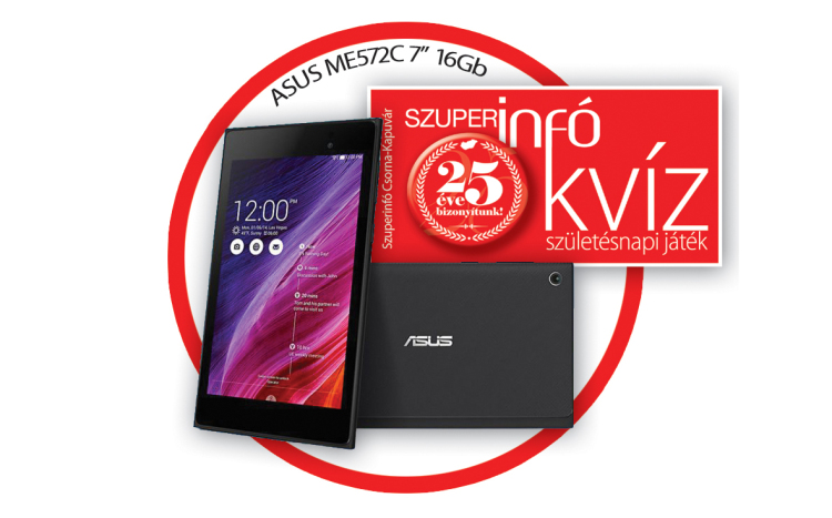 Nyerj Asus tabletet a 25 éves Szuperinfóval!