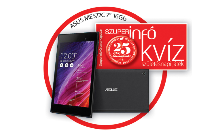 Nyerj Asus tabletet a 25 éves Szuperinfóval!!