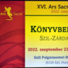 Szil-Zárdamúzeum könyvbemutató. (2022.09.26.)