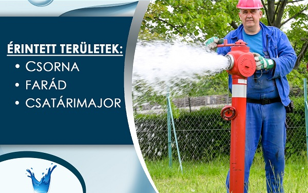 Vízhálózat tisztítás Csornán és Farádon