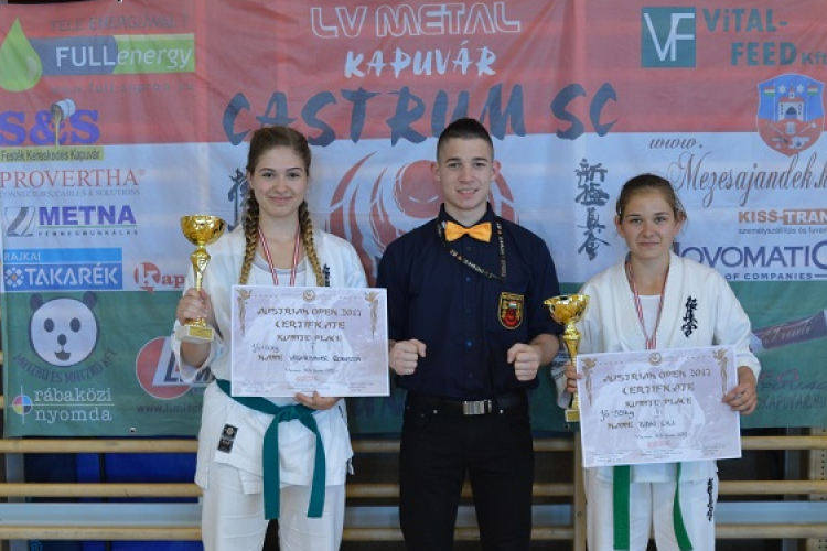 Ausztriában is ellenállhatatlanok voltak a kapuvári karatésok