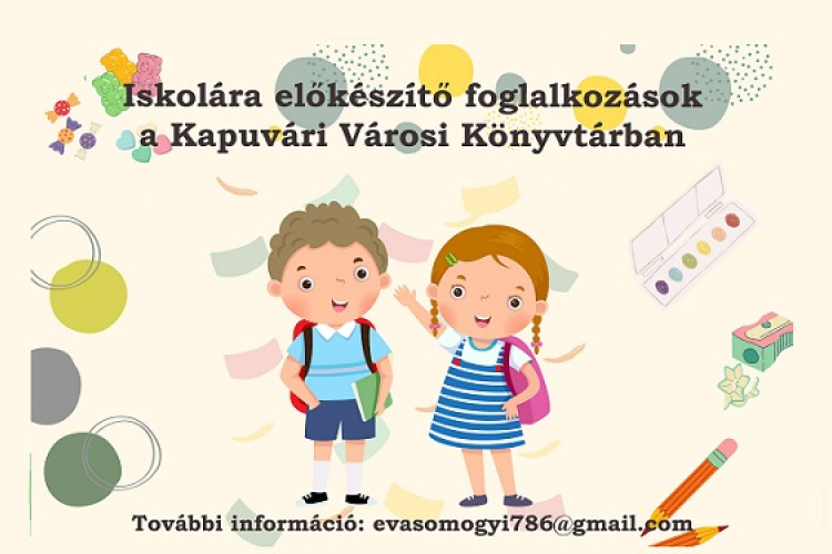 Iskolaelőkészítő foglalkozások Kapuváron