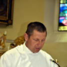 Ballagás és szentmise a Szany iskolában és templomban.