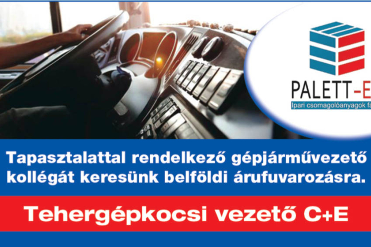 Tehergépkocsi vezetőt keresünk