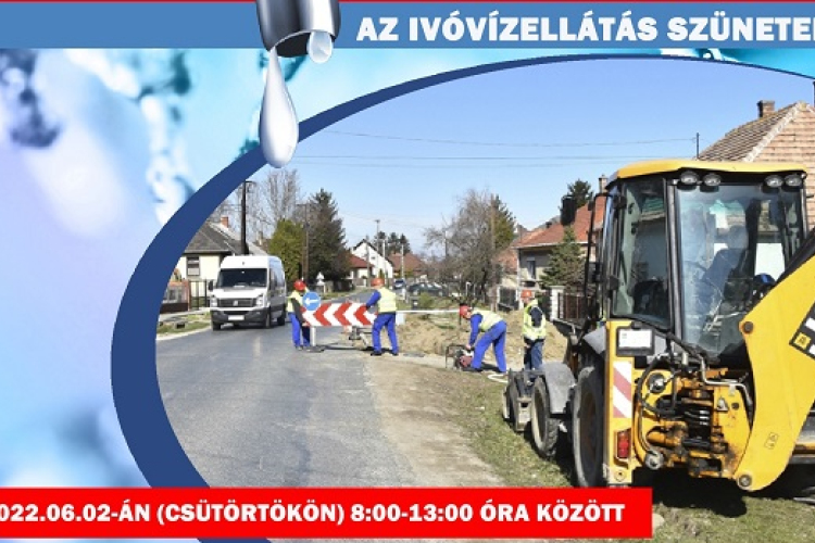 Csütörtökön délelőtt szünetel az ivóvízellátás Bogyoszlón, Potyondon és Sopronnémetiben