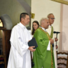 Ballagás és szentmise a Szany iskolában és templomban.