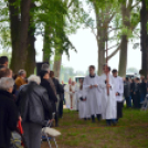 SZENT II. JÁNOS PÁL PÁPA vérereklyéjének elhelyezése Szanyban