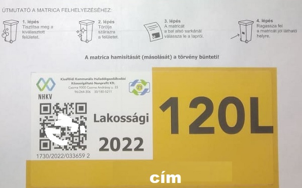 Hamarosan már csak az új matricával ellátott kukákat fogják üríteni